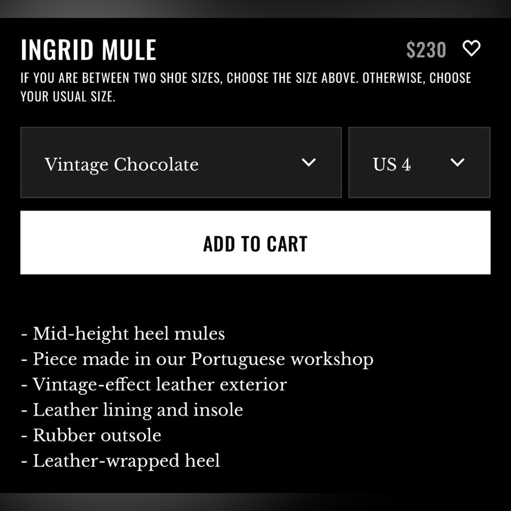 Sézane Ingrid Mule NWT NEW IN BOX - Picture 8 of 9